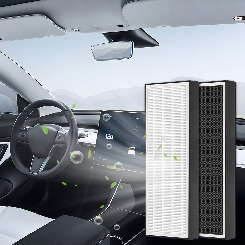 Complete HEPA Cabin Air Filter Set for Model Y | Upper & Lower (4-Pack)