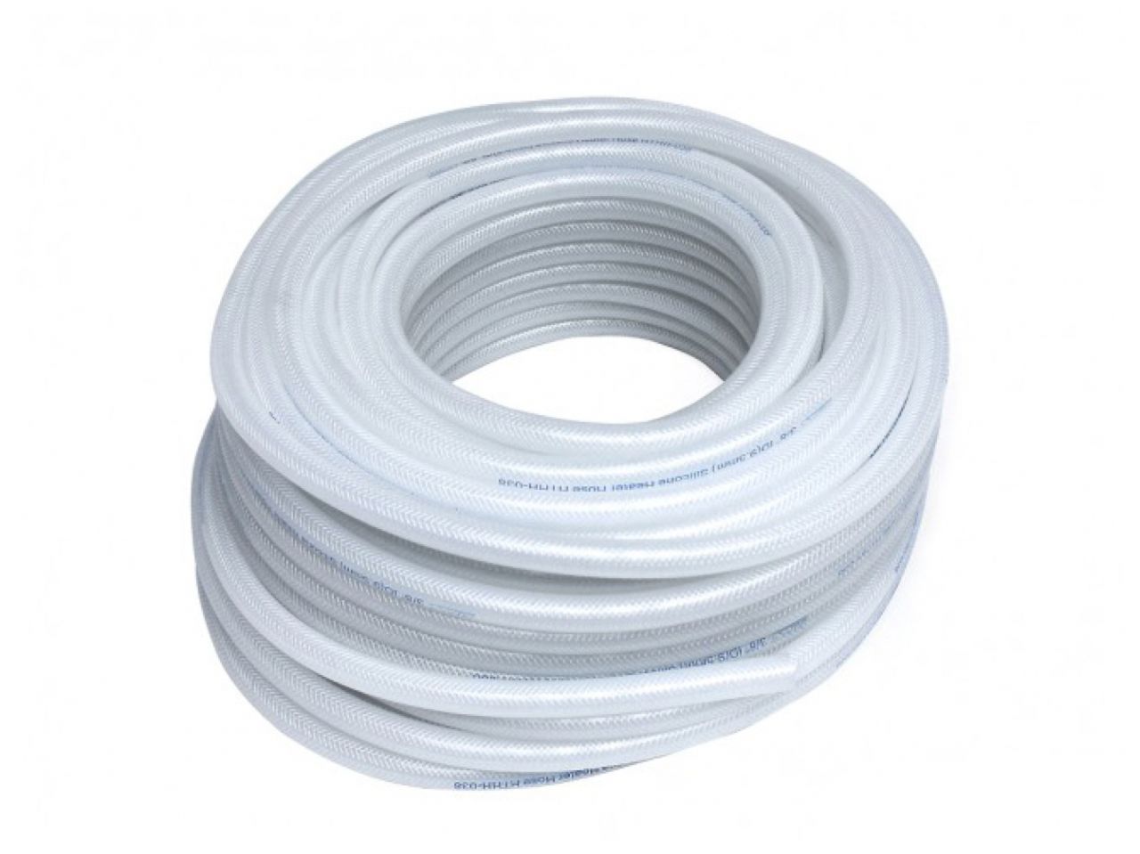 HPS High Temp 1/4" ID (6mm) Reinforced Silicone Heater Hose Clear - 25 Ft