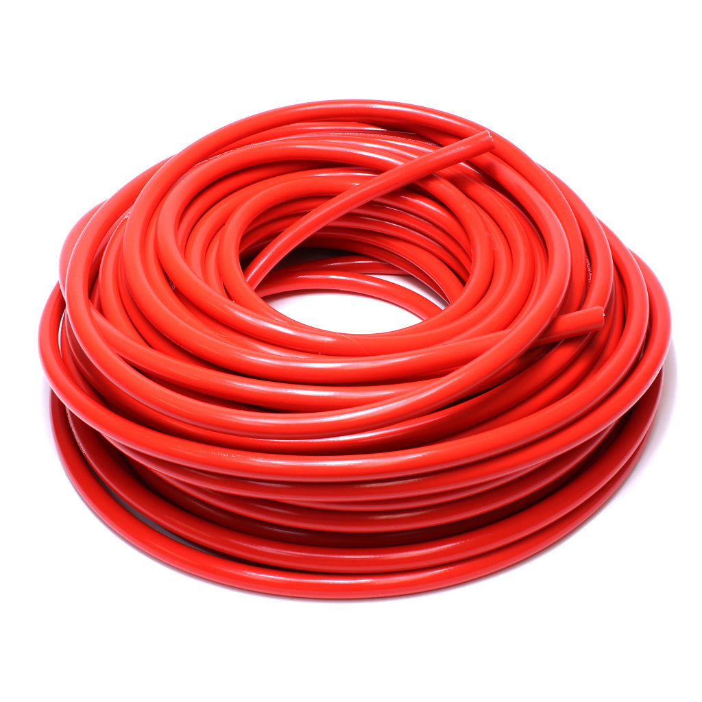 HPS High Temp 5/16" ID(8mm) Reinforced Silicone Heater Hose Red-25 Ft Roll