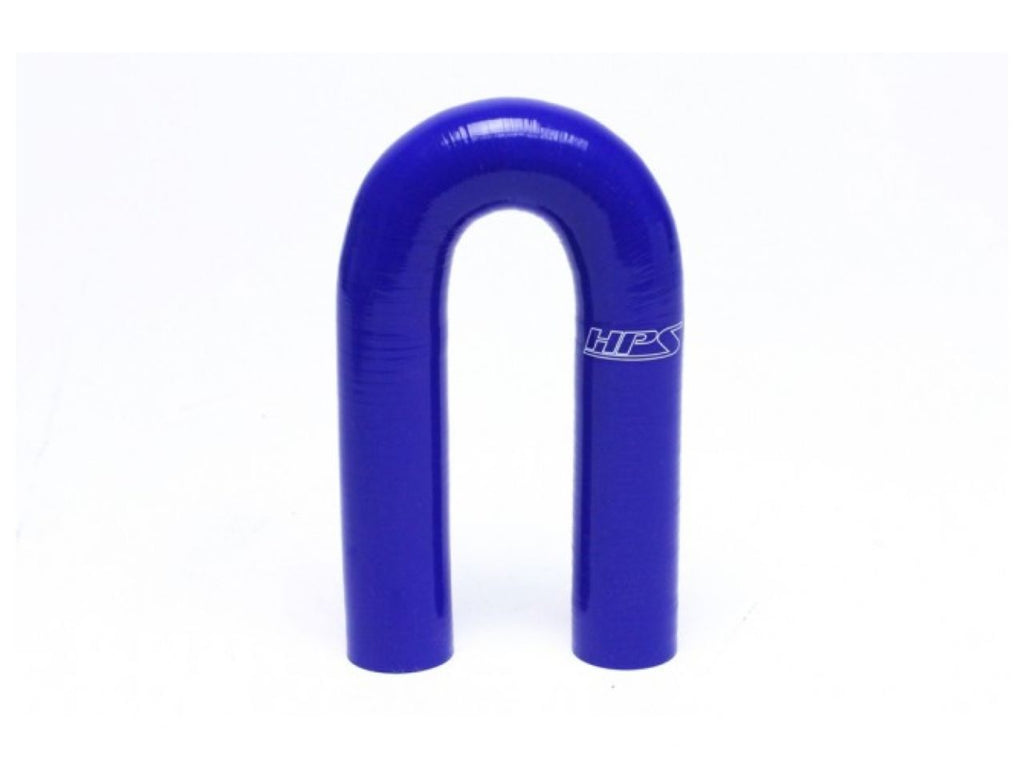 HPS 3/4" ID, Silicone 180 Degree U Bend Elbow Coupler Hose, High Temp 4-ply Reinforced, Blue, 19mm ID