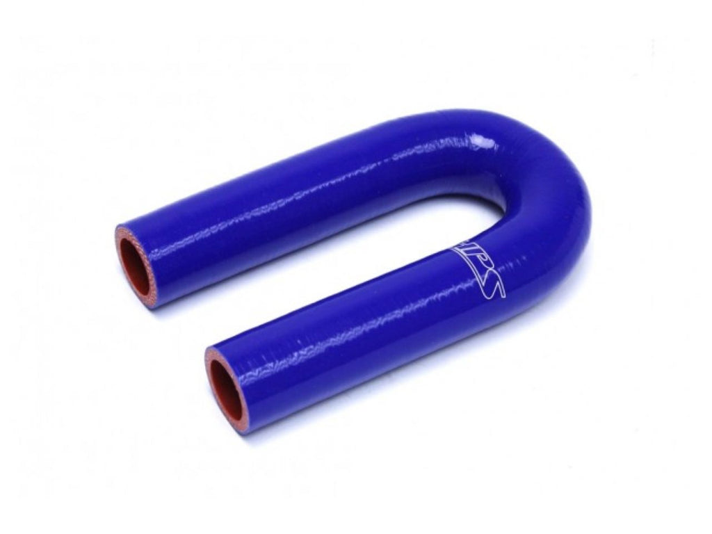 HPS 3/4" ID, Silicone 180 Degree U Bend Elbow Coupler Hose, High Temp 4-ply Reinforced, Blue, 19mm ID