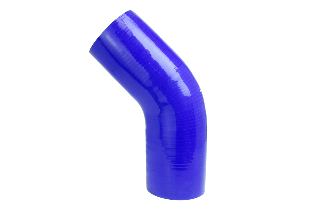 HPS 3-1/4" Silicone 45 Degree Elbow Coupler Hose, High Temp 4-ply Reinforced, 83mm ID