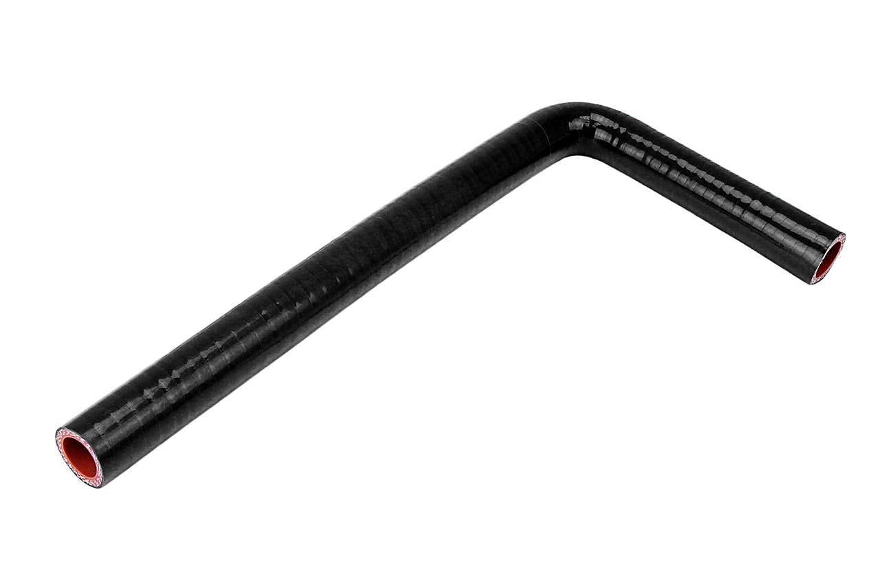 HPS 5/8" (16mm) Silicone 90 Degree Elbow Coupler Hose, High Temperature 4-ply Reinforced, Black or Blue