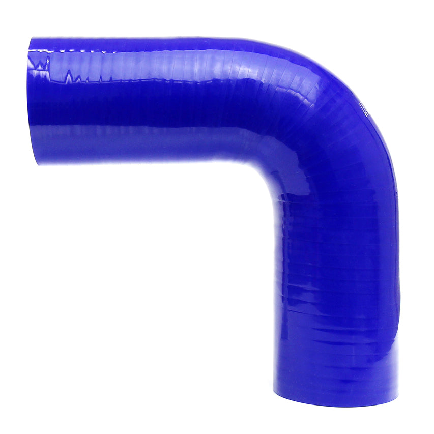 HPS 4.5" (114mm) 4-ply 90 Degree Silicone Elbow Coupler Blue