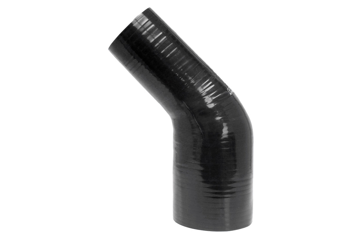 HPS 3" - 4" Silicone 45 Degree Elbow Reducer Coupler Hose, High Temp 4-ply Reinforced, 76mm - 102mm ID
