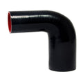 HPS 2-1/2" - 3-1/4" ID, Silicone 90 Degree Elbow Reducer Hose, High Temp 4-ply Reinforced (63mm - 83mm)