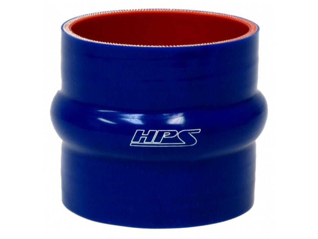HPS 1" ID, 4" Length, Silicone Straight Hump Coupler Hose, High Temp 4-ply Reinforced, 25mm ID, Blue