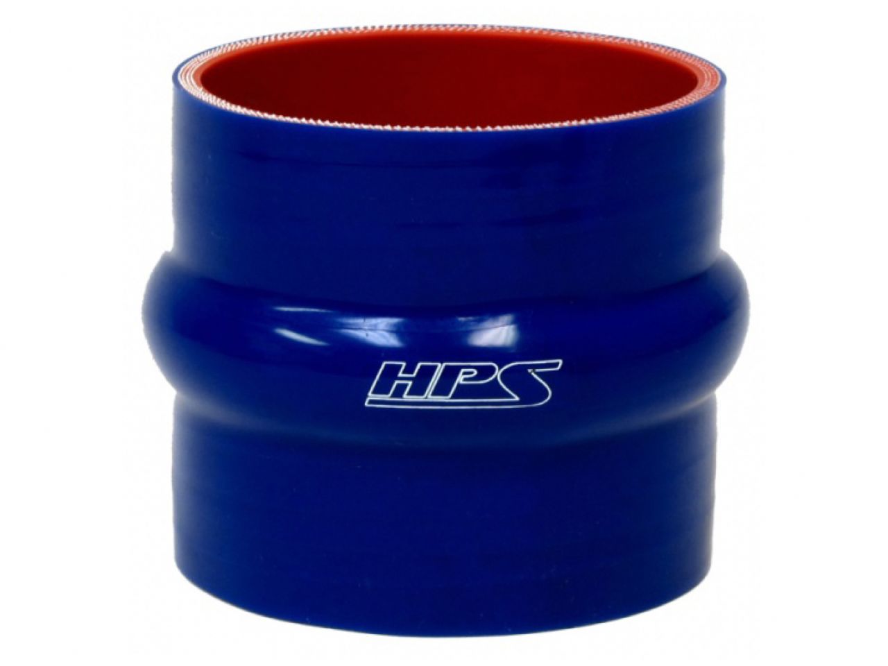 HPS 1-3/8" ID, 4" Length, Silicone Straight Hump Coupler Hose, High Temp 4-ply Reinforced, 35mm ID, Blue