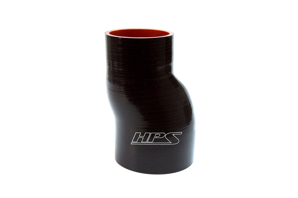 HPS 4" - 4-1/2" ID Silicone Offset Straight Reducer Coupler Hose, High Temp 4-ply Reinforced, Black or Blue