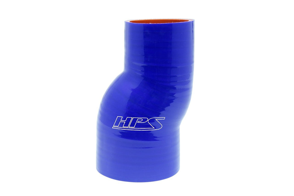 HPS 4" - 4-1/2" ID Silicone Offset Straight Reducer Coupler Hose, High Temp 4-ply Reinforced, Black or Blue