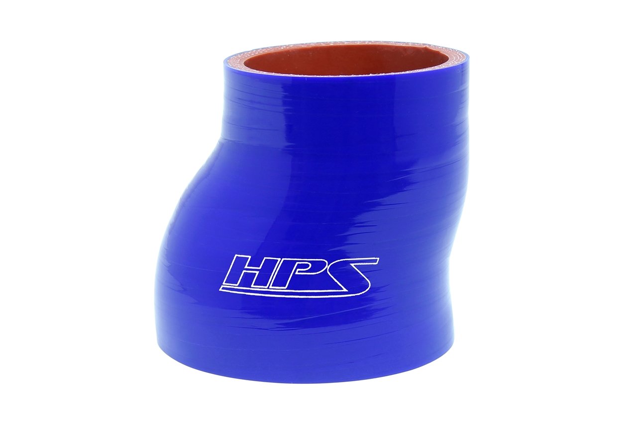 HPS 2" - 2-3/8" ID Silicone Offset Straight Reducer Coupler Hose, High Temp 4-ply Reinforced, Black or Blue