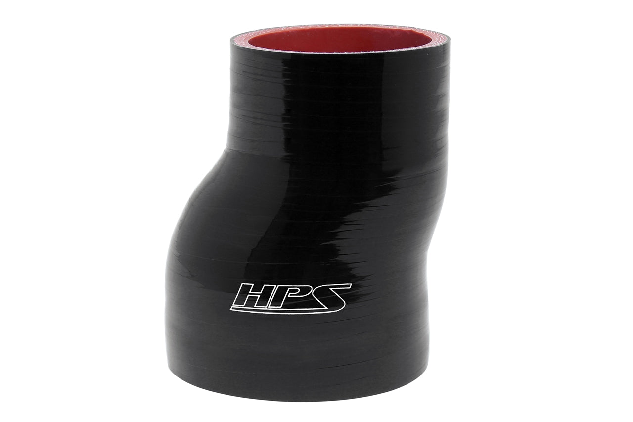 HPS 3" - 3-1/2" Silicone Offset Reducer Coupler Hose, High Temperature 4-ply Reinforced