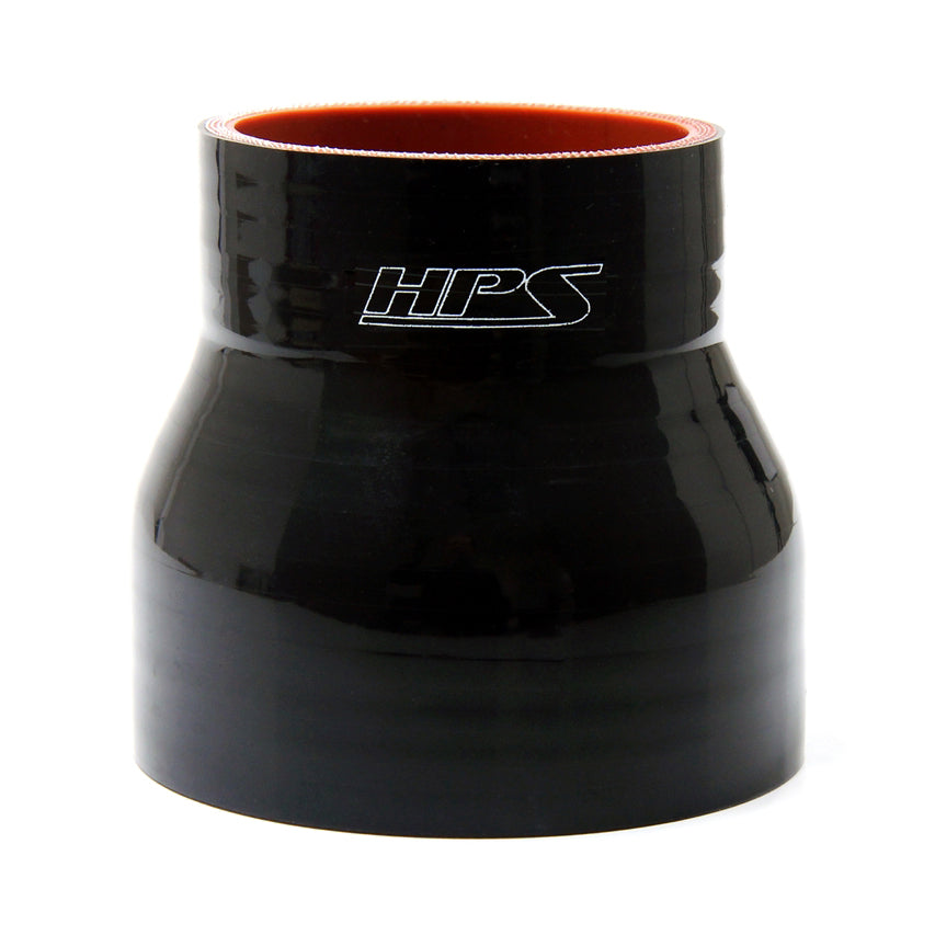 HPS 3-1/2" - 3-3/4", Silicone Straight Reducer Coupler Hose, High Temp 4-ply Reinforced, 89mm - 95mm