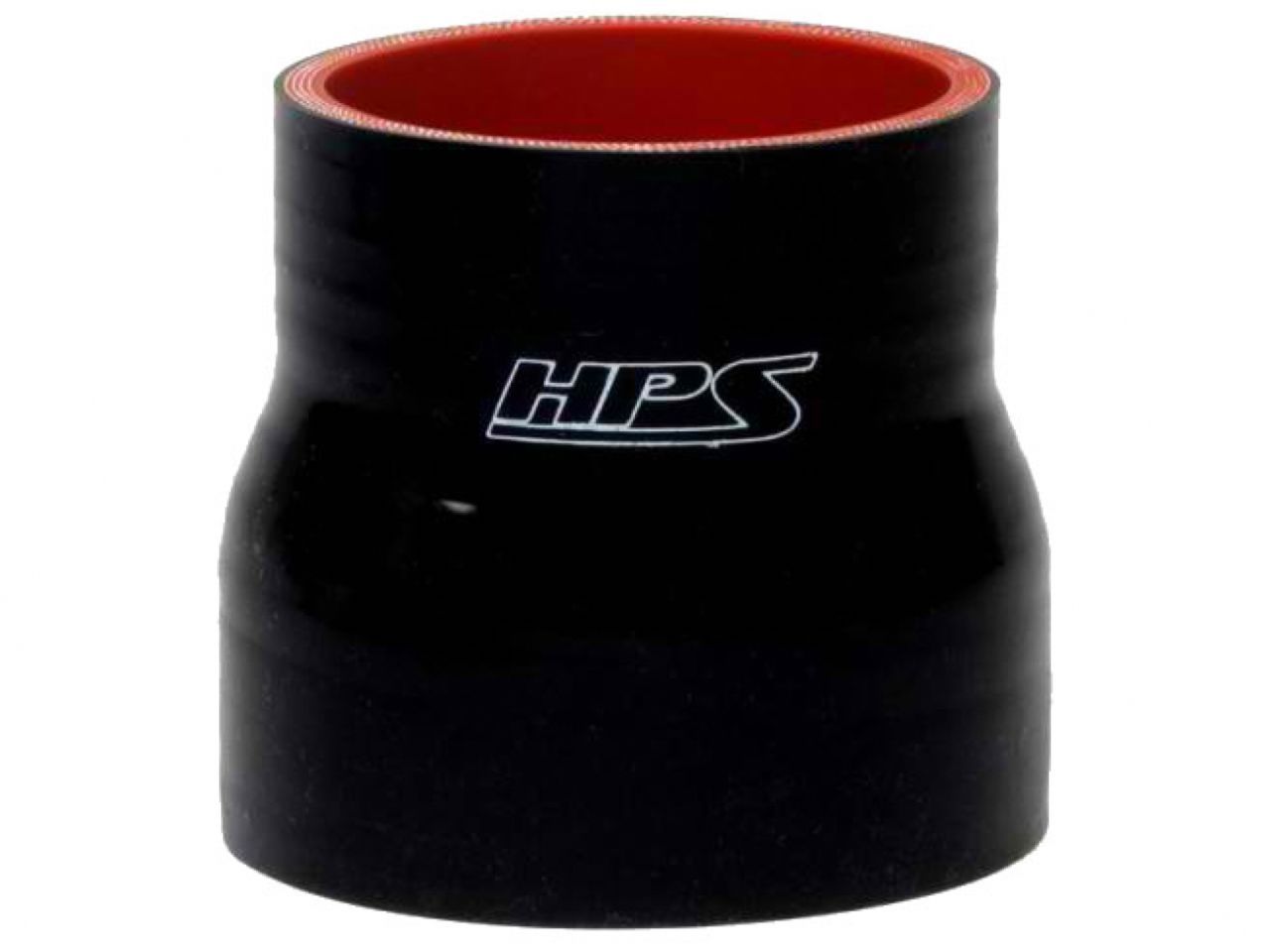 HPS 1-5/8" - 2-1/8" ID, 3" Length, Silicone Straight Reducer Coupler Hose, High Temp 4-ply Reinforced, 41mm - 54mm ID, Black