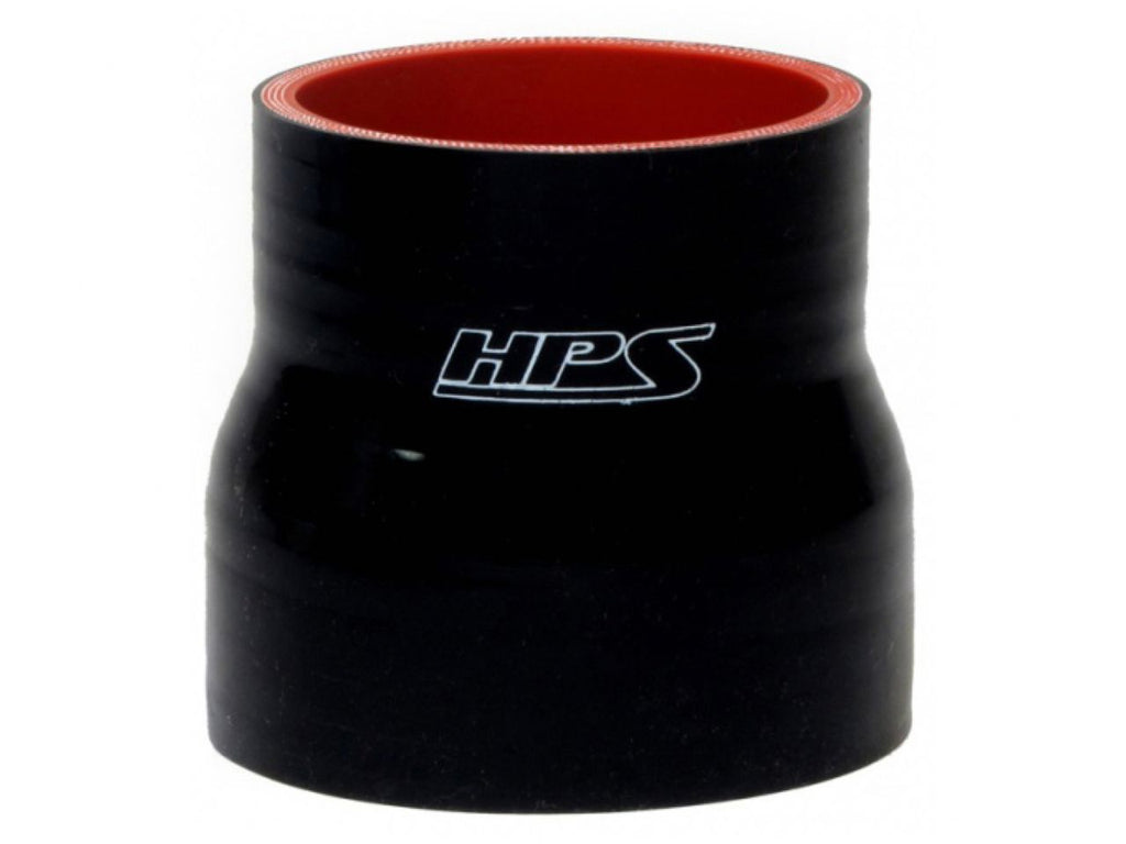 HPS 1-3/4" - 2" ID, 4" Length, Silicone Straight Reducer Coupler Hose, High Temp 4-ply Reinforced, 45mm - 51mm ID, Black