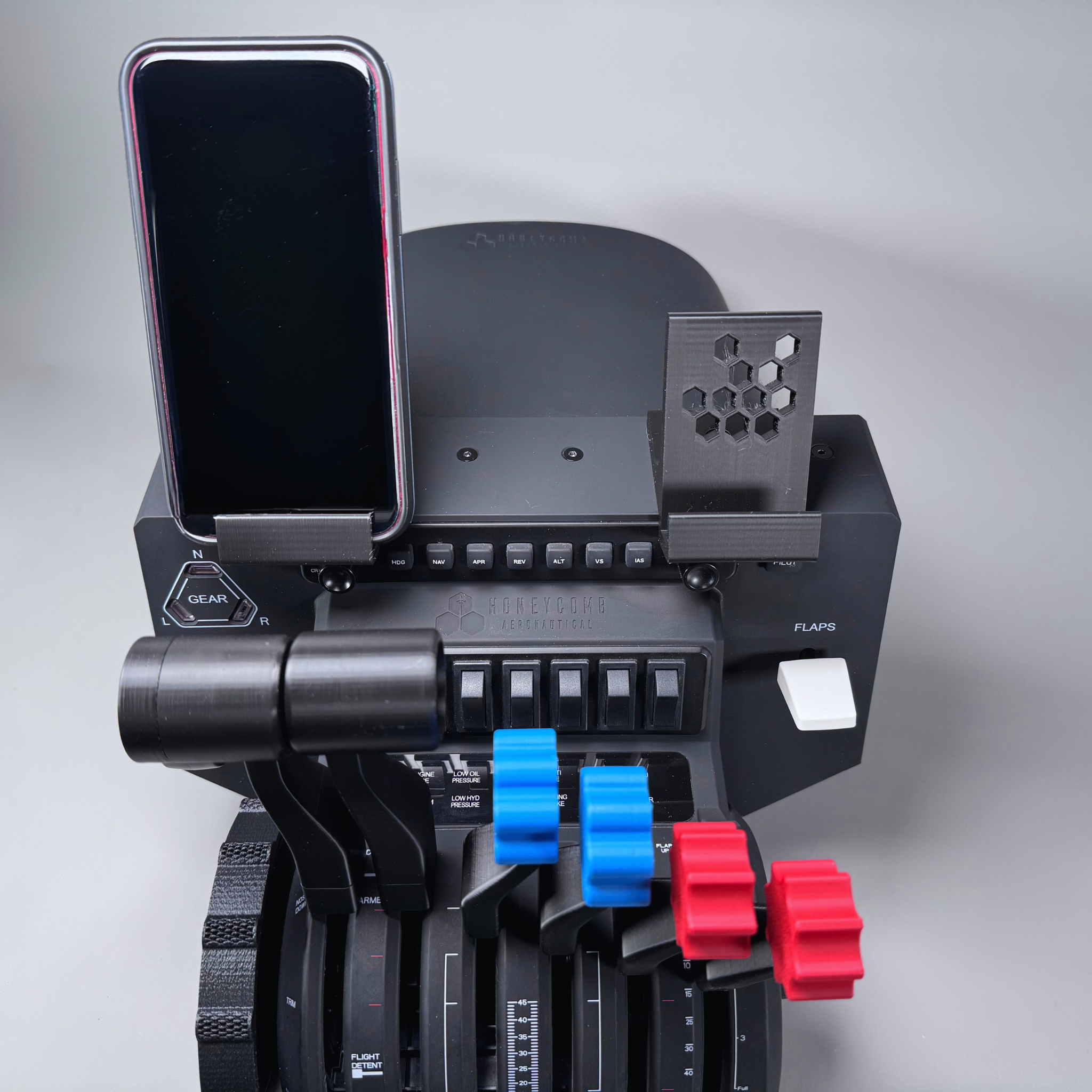 Tablet Phone Mount for the Honeycomb Alpha or Bravo | iPhone | iPad | MSFS | X-Plane