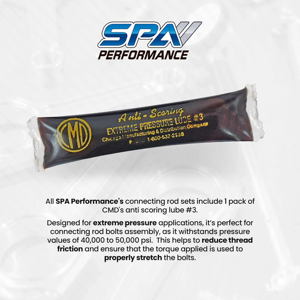 Chevy II 250 INLINE SIX 6" x .927 / 152.4mm x 23.56mm forged connecting rod set