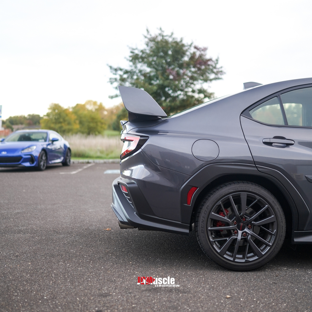 JDMuscle [22-25 WRX] VA STI Style 3-Piece Spoiler-Paint Matched/Gloss Black/ABS *Final Edition