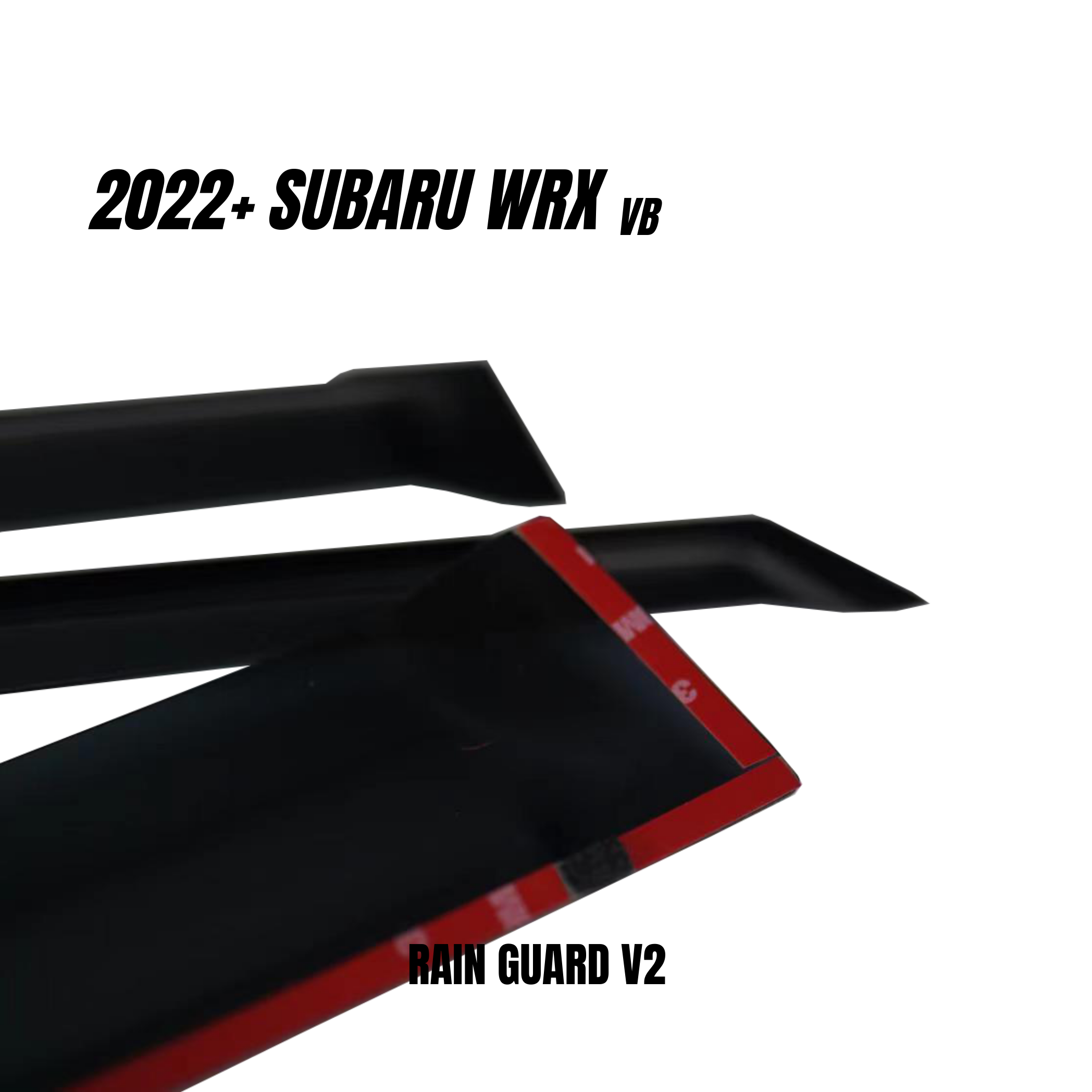 JDMuscle [22-25 WRX] V2 Rain Guards / Window Visors