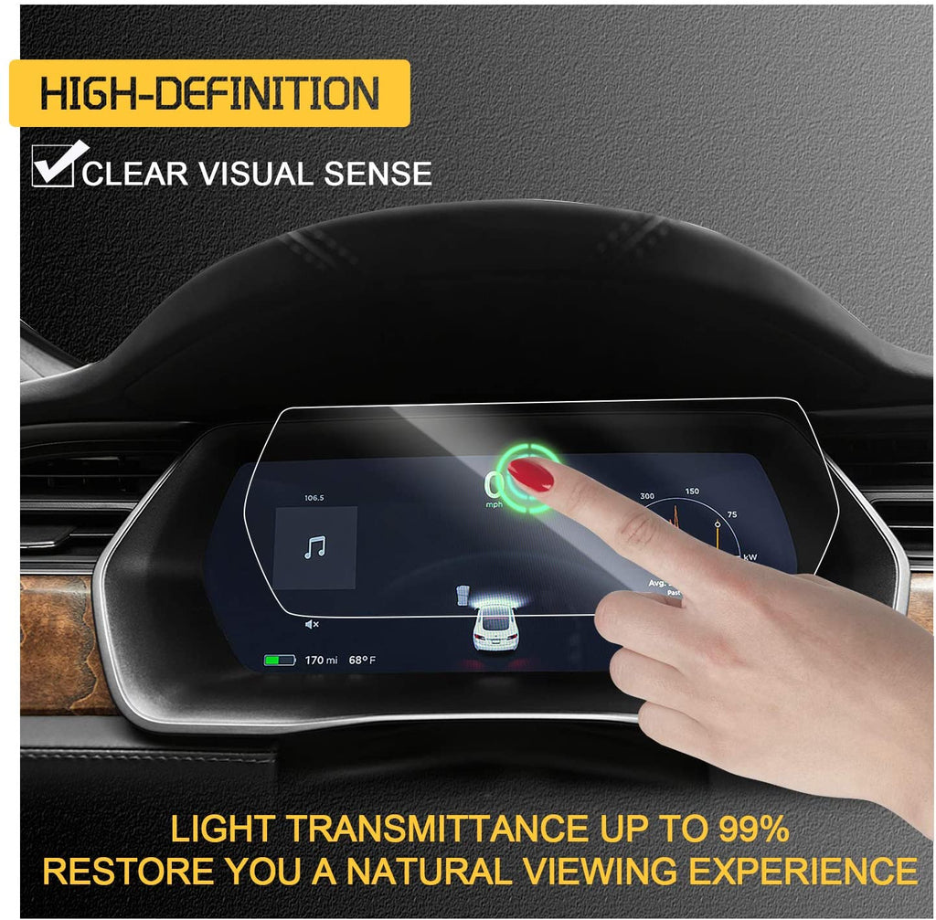 Instrument screen tempered film 【13 inch】 suitable for Tesla Model S/X 2017-2020