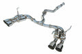 Invidia [22-25 WRX] R400 Gemini Single Layer Quad Stainless Steel Tip Cat-Back Exhaust | HS22WRXGM4SS