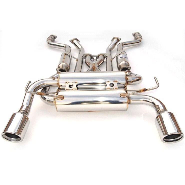 Invidia Gemini Rolled Stainless Steel Tip Cat Back Exhaust Infiniti G35 Coupe 2003-2006 | HS03IG3GIS