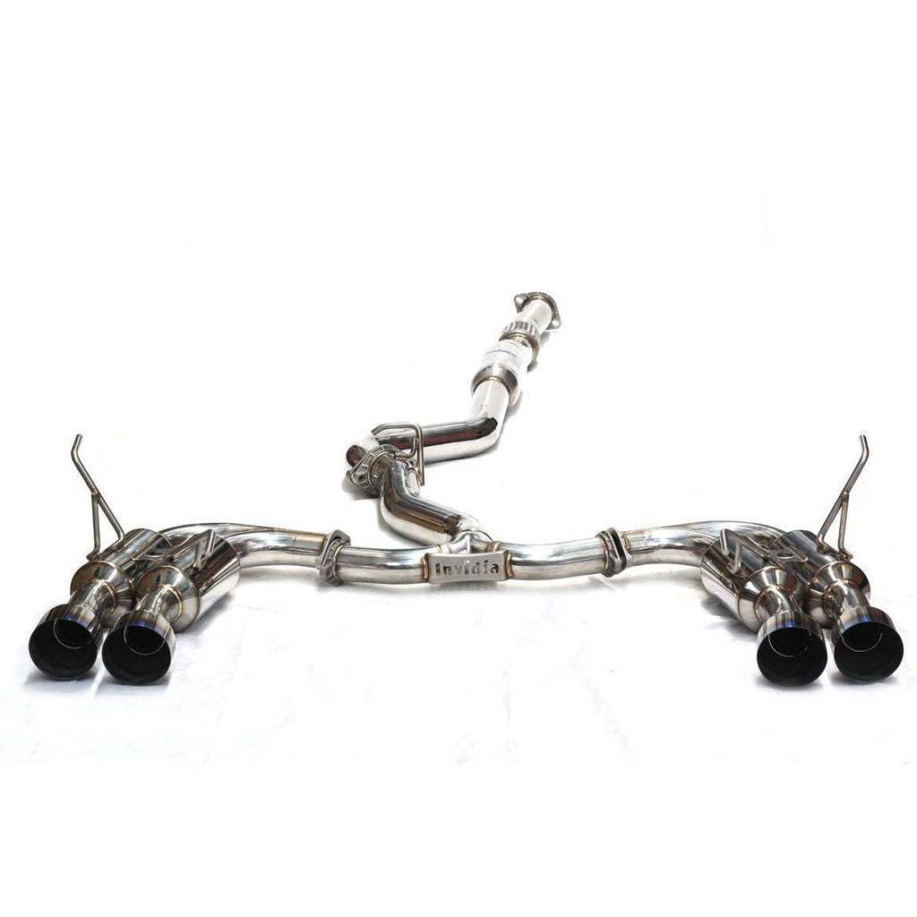Invidia [15-21 WRX/STI] Gemini R400 Titanium Quad Tip Exhaust | HS15STIGM4ST
