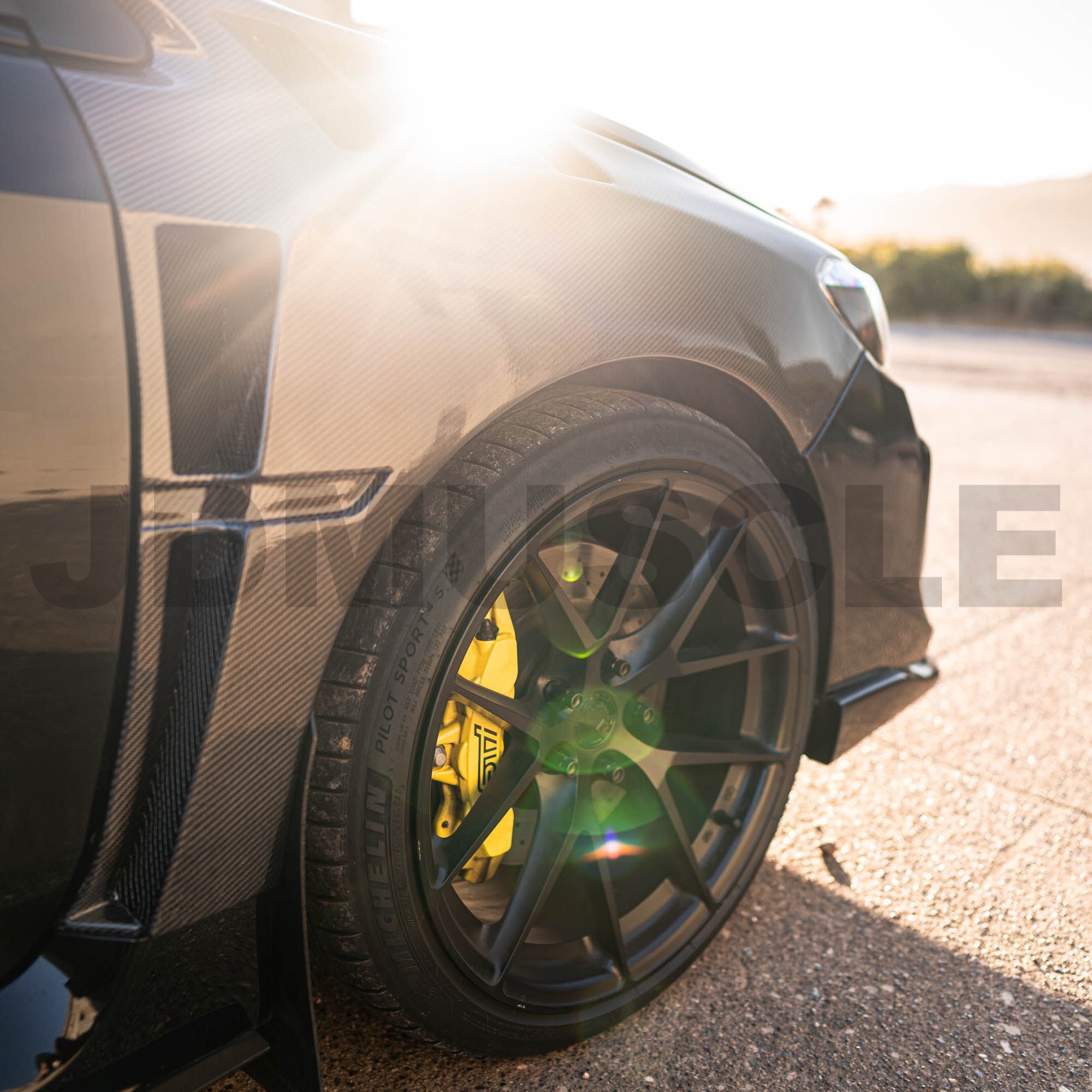 JDMuscle [15-21 WRX/STI] Vented Fenders V1 | Carbo Fiber / FRP