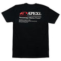 A'PEXi T-Shirt - Classic Knowledge Makes Power Tee - Black