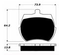 Porterfield Brake Pads for 1976 TRIUMPH TR 7 5 Speed
