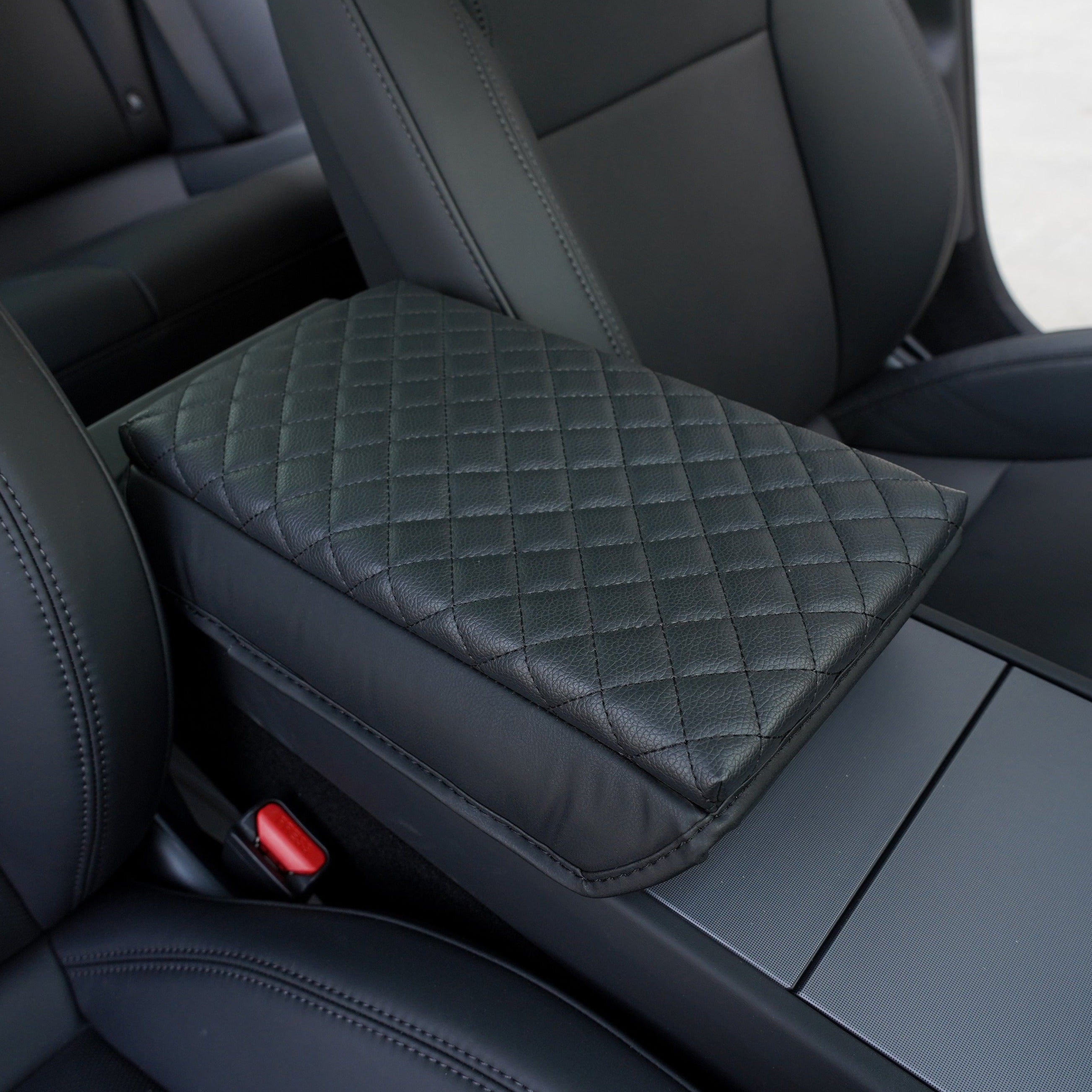 Leather Armrest Cover for Tesla Model 3 Highland / Model Y Juniper