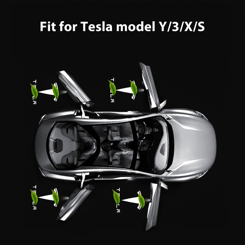 LED Logo Tesla Puddle Lights for Model 3/Y/S/X | TESERY