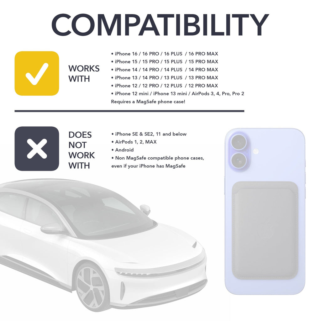 MagSafe Compatible Dual Wireless Charger | Lucid Air