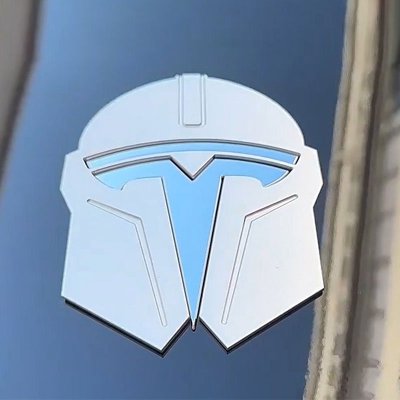 3D Metal Frunk Logo Badge Overlay | Aluminum Alloy | 3 Colors | Model 3/Y 2017-2025