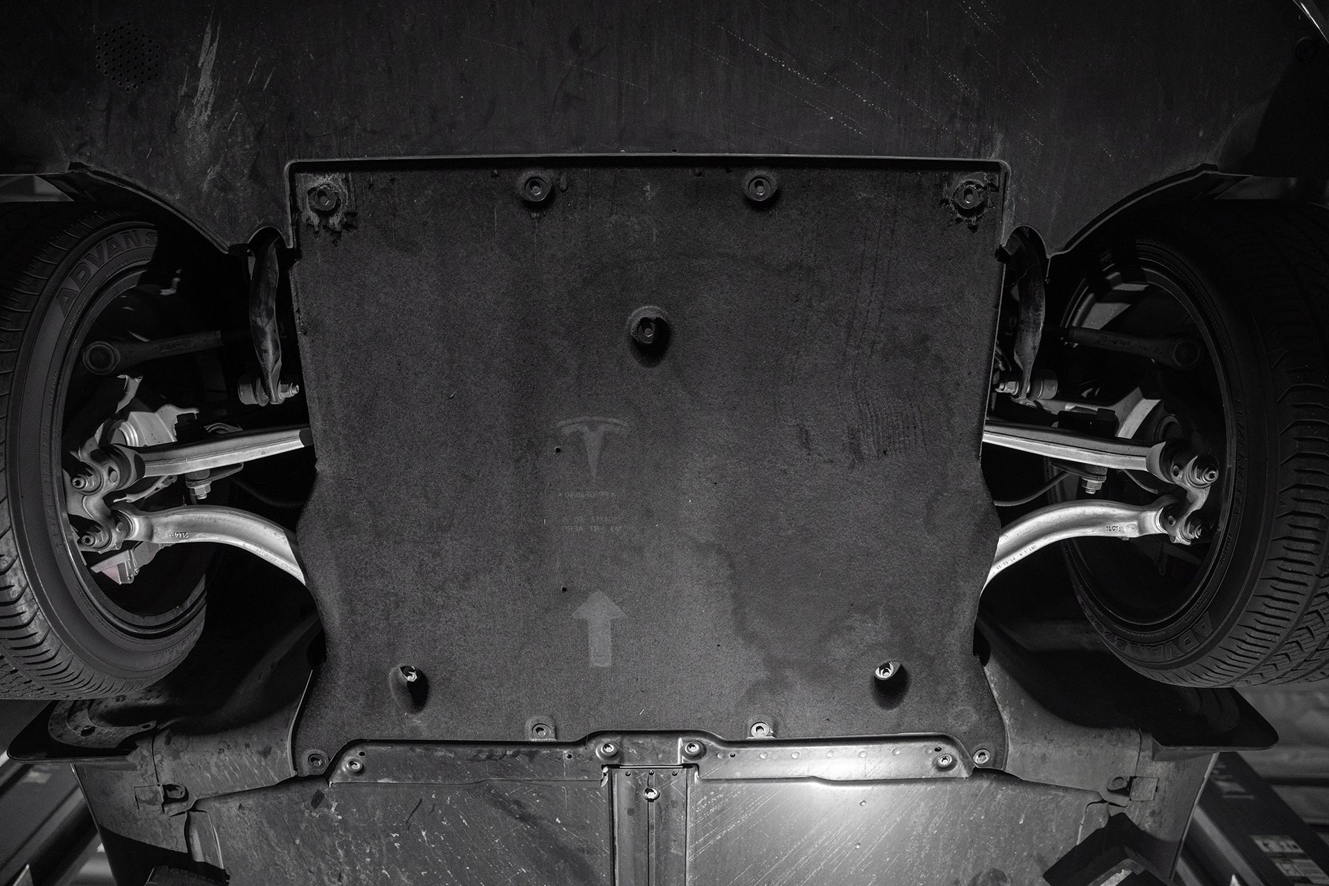 HPS Black Aluminum Skid Plate Undertray Protection Shield Tesla 2017-2023 Model 3
