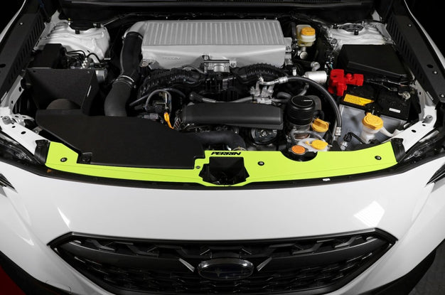Perrin [22-25 WRX] Radiator Shroud Kit Neon Yellow | PSP-ENG-513NY