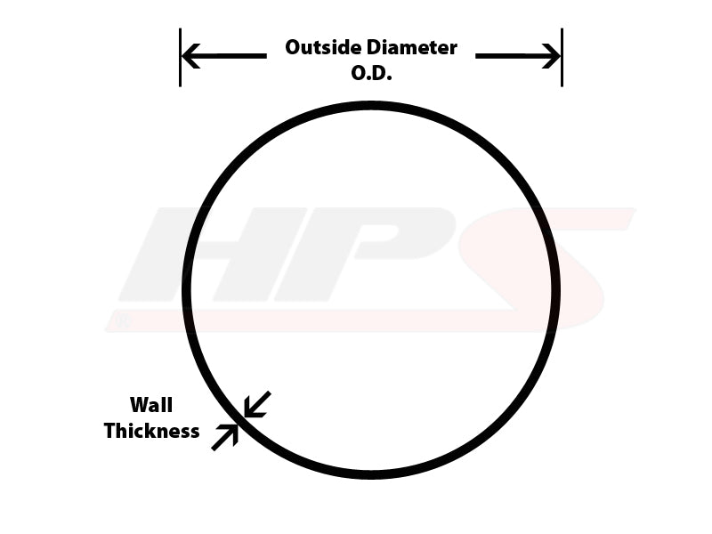 HPS 5" OD 90 Degree Bend 6061 Aluminum Elbow Pipe Tubing w/ 7-1/2" CLR