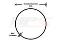 HPS 5" OD 90 Degree Bend 6061 Aluminum Elbow Pipe Tubing w/ 7-1/2" CLR
