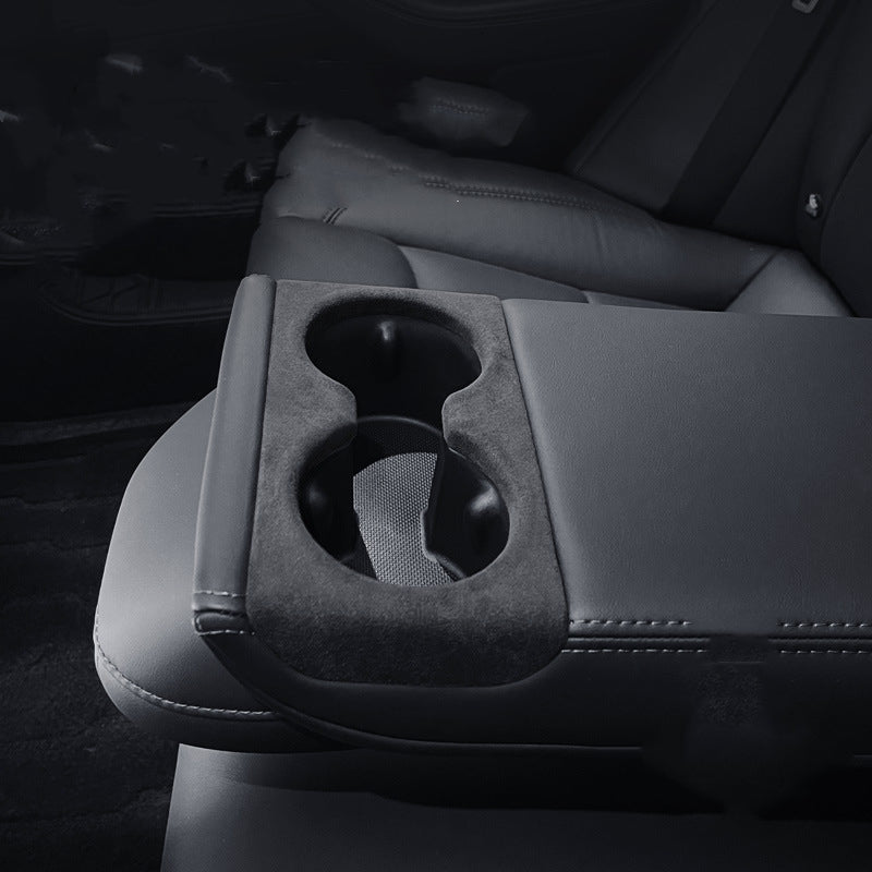 Alcantara Rear Cup Holder Cover for Model 3 Highland/Y Juniper | Water-Resistant