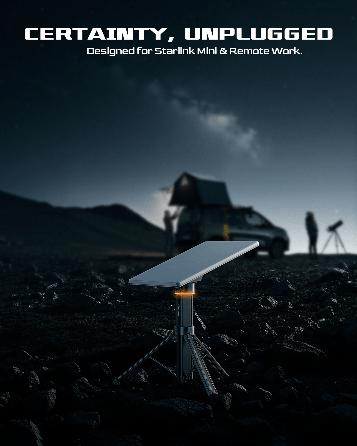 Portable Power Bank & Battery Pack for Starlink Mini | 45000mAh Battery Tripod Stand