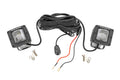 Rough Country 2 Inch Black Series LED Light Pods SAE Fog | Yellow