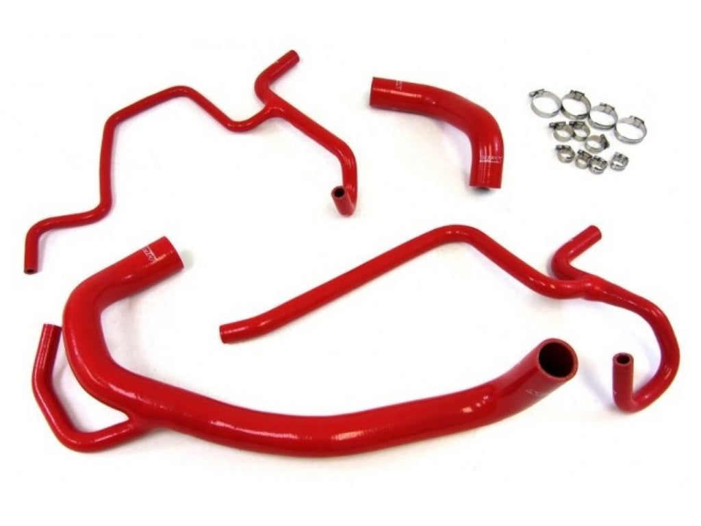 HPS Red Reinforced Silicone Radiator Heater Coolant Hose Kit Honda 16-18 Civic 2.0L Non Turbo