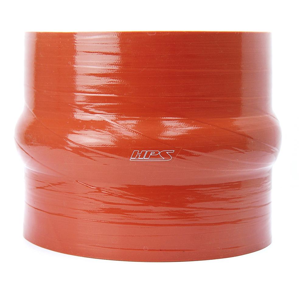 HPS 8" ID, 6" Length, Silicone Straight Hump Coupler Hose Hot Side, Ultra High Temp 6-ply Aramid Reinforced, Max. Temperature: 500F, 200mm ID