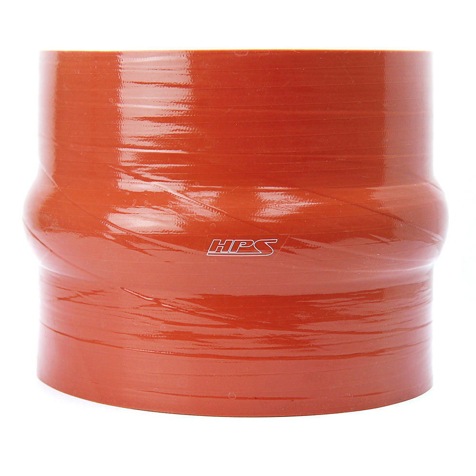HPS 5" Silicone Single Hump Coupler Hose Hot Side, Ultra High Temp 4-ply Aramid Reinforced, Max. Temperature: 500F