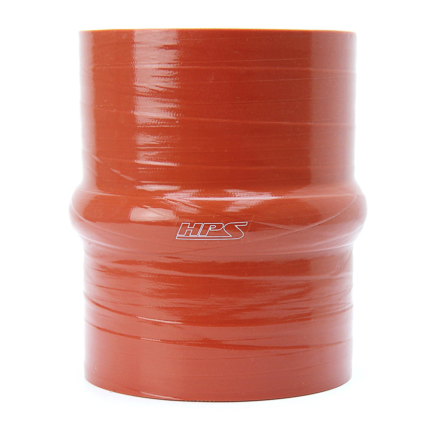 HPS 3-1/2" Silicone Single Hump Coupler Hose Hot Side, Ultra High Temp 4-ply Aramid Reinforced, Max. Temperature: 500F