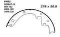 Porterfield Brake Shoes for 1957 CHEVROLET CORVETTE