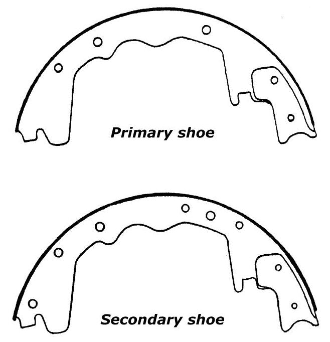 Porterfield Brake Shoes for 1995 FORD F250 3/4 TON 4WD Rear Drum 7 Lug