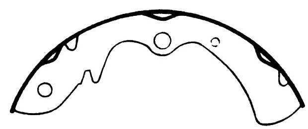 Porterfield Brake Shoes for 1975 MAZDA RX 3