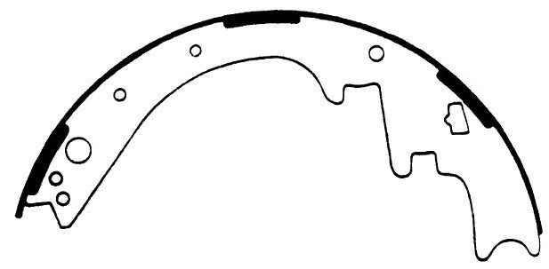 Porterfield Brake Shoes for 1966 DODGE CHARGER w/11" Drums
