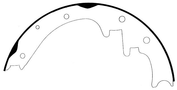 Porterfield Brake Shoes for 2001 JEEP CHEROKEE with 10" Rear Shoe
